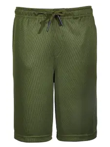 Macy's Ideology Boys Olive Green Solid Shorts