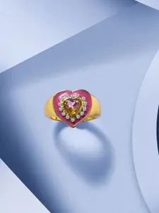 Accessorize Women Flashback Heart Signet Ring