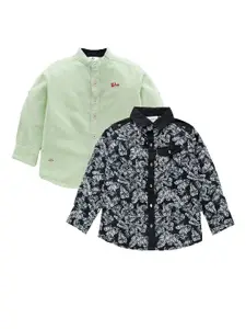 TONYBOY Boys Multicoloured Premium Floral Printed Casual Shirt