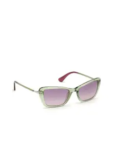 GUESS Women Purple Lens & Green Square Sunglasses with UV Protected Lens