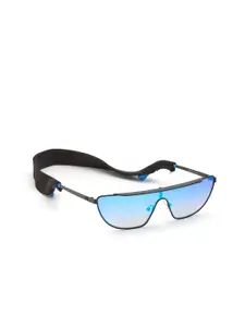 GUESS Women Blue Lens & Blue Square Sunglasses with UV Protected Lens