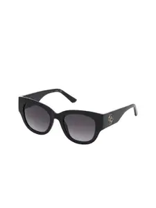 GUESS Women Grey Lens & Black Wayfarer Sunglasses with UV Protected Lens