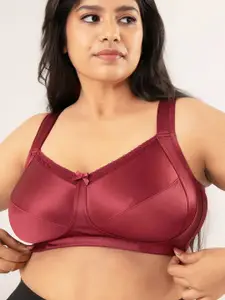 Nykd Solid Cotton Non-Padded Wireless Super Support Full Coverage Lift Me Up Bra (NYB042)