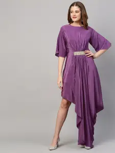 Envy Me by FASHOR Purple Crepe Maxi Dress