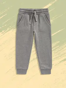 mothercare Boys Grey Solid Pure Cotton Jogger