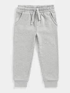 mothercare Infant Boys Grey Solid Pure Cotton Joggers