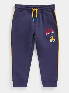 mothercare Boys Navy Blue Pure Cotton Joggers