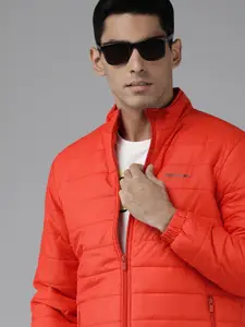Pepe Jeans Men Red Solid Casual Padded Jacket