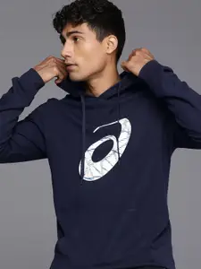 ASICS Brand Logo Printed Hooded Sweatshirt