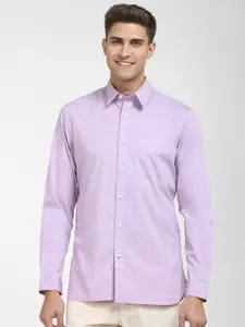 SELECTED Men Purple Slim Fit Formal Shirt