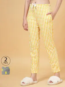 Dreamz by Pantaloons Women Pack Of 2 Pure Cotton Lounge Pants