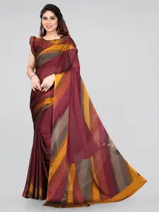 KALINI Maroon & Orange Saree
