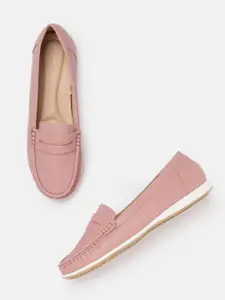 Allen Solly Women Dusty Rose Pink Solid Loafers