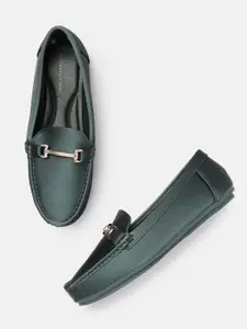Allen Solly Women Teal Blue Solid Loafers