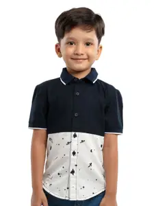 UNDER FOURTEEN ONLY Boys White Casual Shirt