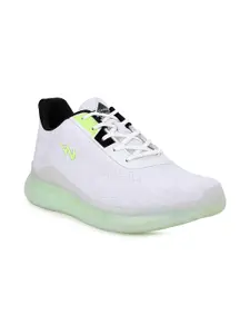 Campus Men White Mesh Running Shoes