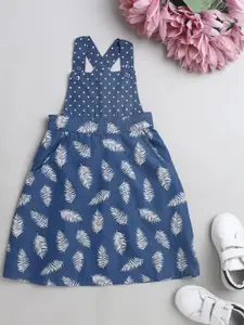 The Magic Wand Blue Floral Denim Dress