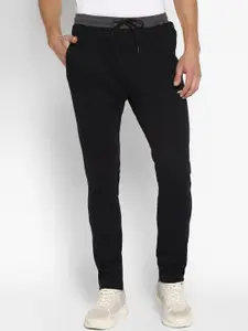 FURO by Red Chief Men Black  Solid Cotton Track Pants