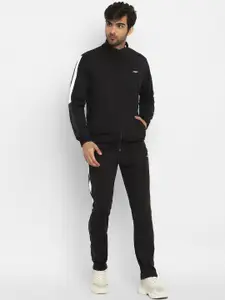 FURO by Red Chief Men Black Solid Cotton Tracksuits