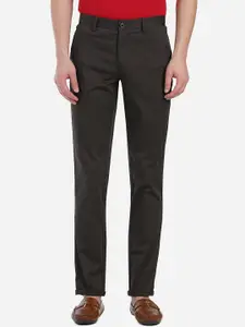 JADE BLUE Men Brown Custom Trousers