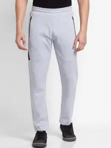 SPYKAR Men Grey Solid Cotton Track Pants