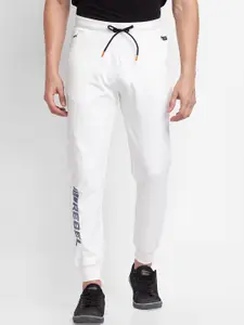 SPYKAR Men White Solid Slim-Fit  Track Pants
