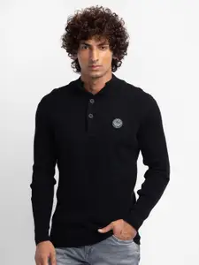 SPYKAR Men Black Pullover