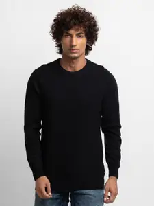 SPYKAR Men Black Pullover