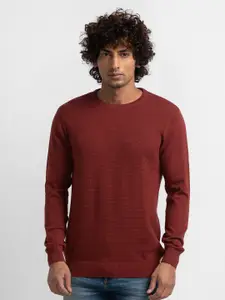 SPYKAR Men Red Pullover