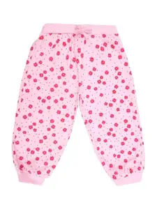 V-Mart Girls Pink Printed Shorts