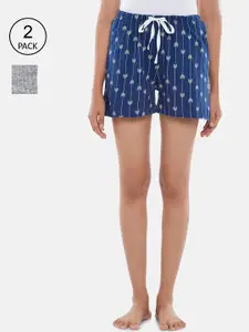 Dreamz by Pantaloons Women Multicoloured Printed Lounge shorts