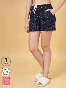 Dreamz by Pantaloons Women Multicoloured Floral Printed Lounge shorts
