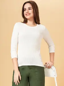 Honey by Pantaloons Women Off White Pullover