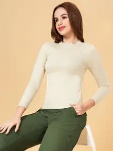 Honey by Pantaloons Women Off White Pullover