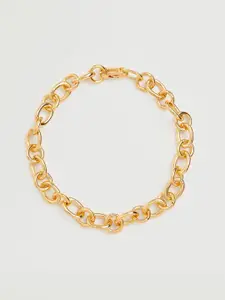 MANGO Gold-Toned Interlinked Choker Necklace