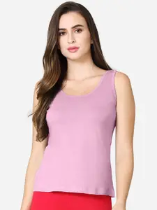 VStar Women Pink Solid Plus Size Camisole
