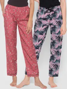 FashionRack Pack of 2 Women Printed Lounge Pants