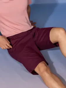 DAMENSCH Men Maroon Shorts