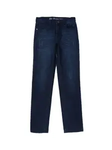 Gini and Jony Boys Navy Blue Low Distress Light Fade Jeans