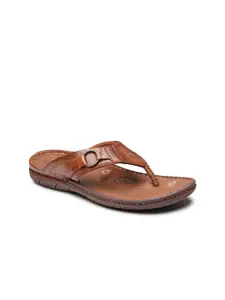 VON WELLX GERMANY Men Tan Leather Comfort Sandals