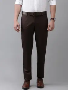 Arrow Men Brown Tailored Trousers