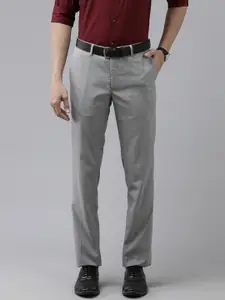 Arrow Men Grey Tailored Trousers