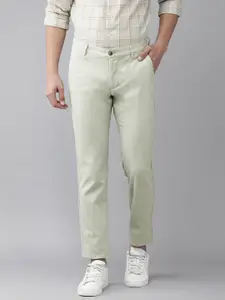 Arrow Sport Men Olive Green Original Slim Fit Trousers
