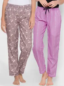FashionRack Women Pack of 2 Printed Lounge Pants