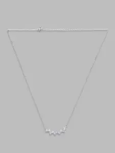 Globus Silver-Toned Silver-Plated Necklace