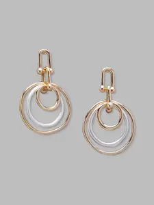 Globus Women Gold-Plated Geometric Drop Earrings