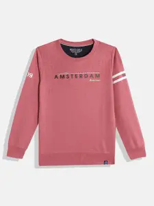 Monte Carlo Boys Pink Printed Sweatshirt