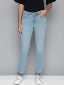 Levis Women Blue 711 Skinny Fit High-Rise Light Fade Stretchable Jeans