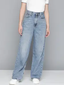 Levis Women Loose Fit Pure Cotton Light Fade Jeans