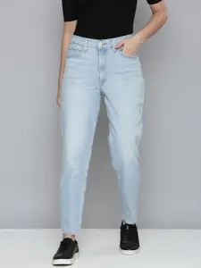 Levis Women Blue Tapered Fit High-Rise Light Fade Stretchable Jeans